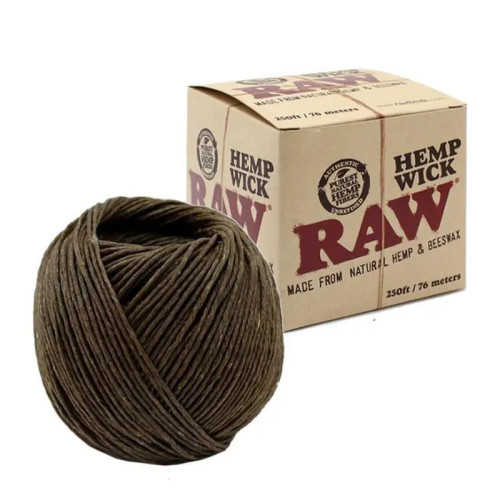 RAW PUREST NATURAL HEMPWICK 250FT/76MTR 1CT